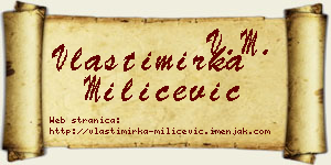 Vlastimirka Milićević vizit kartica
